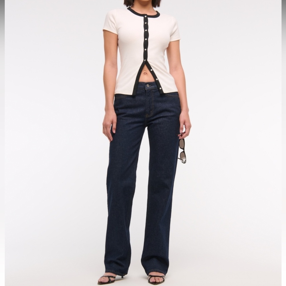 A&F Low rise baggy Jean